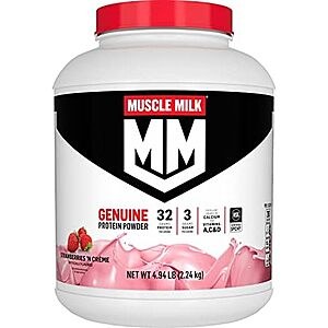 [SnS] $33.36* | 4.94-Pound Muscle Milk Genuine Protein Powder (Strawberries 'N Crème) at Amazon